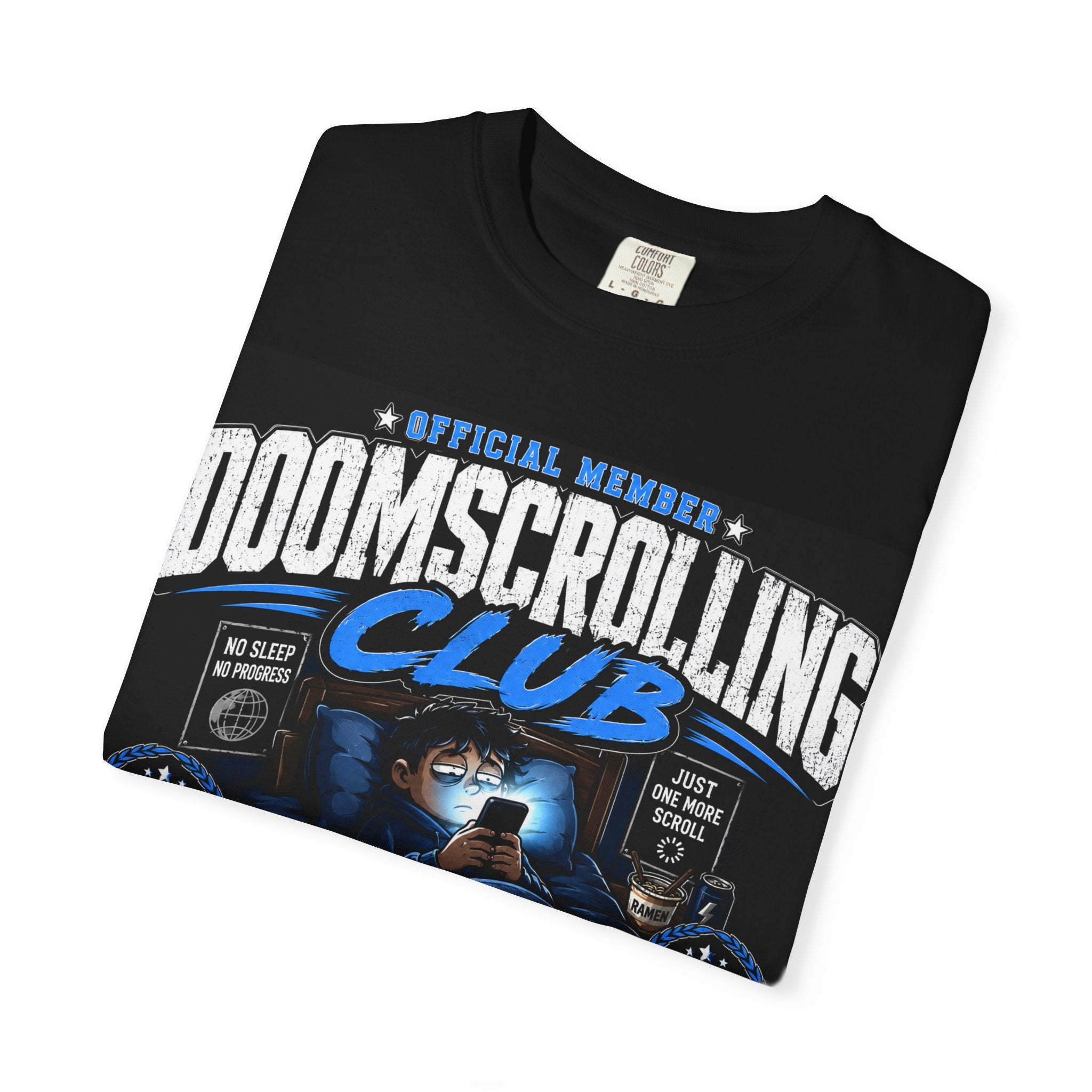 Doomscrolling Club T-Shirt | Funny Internet Addiction Graphic Tee