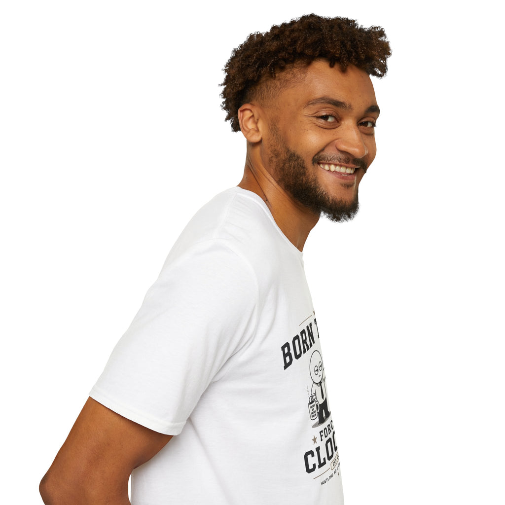 Born to Win Forced to Clock In T-Shirt — Funny Work Humor Tee for Employees