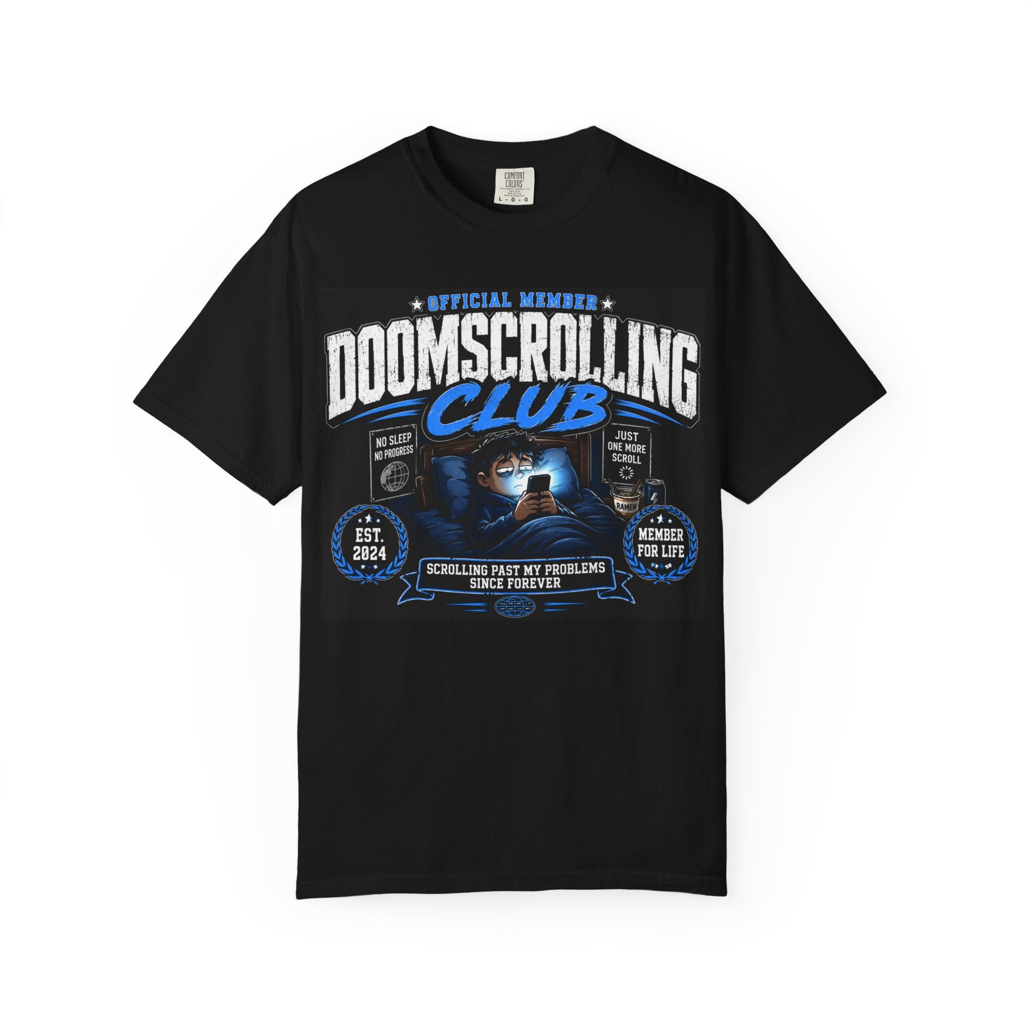 Doomscrolling Club T-Shirt | Funny Internet Addiction Graphic Tee