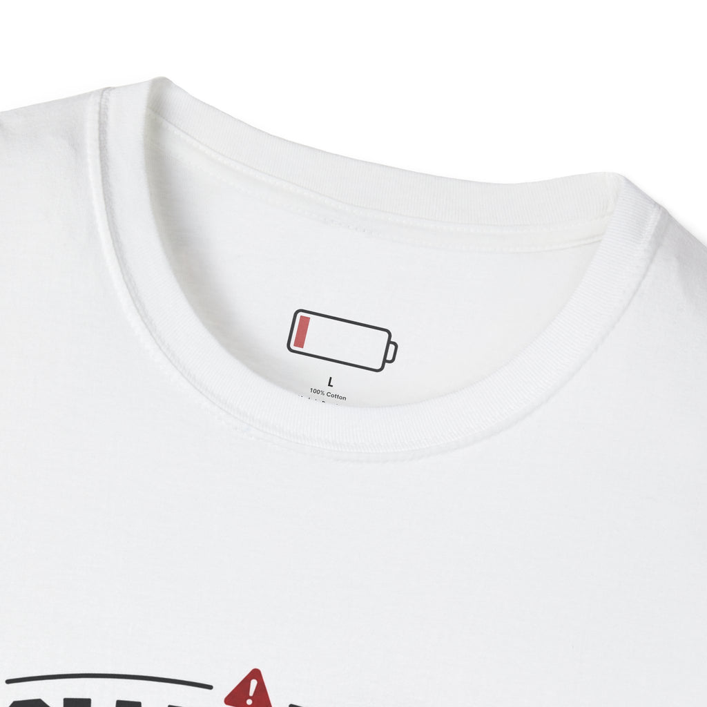 T-Shirt — “Social Battery Critical” Graphic Tee (1% Introvert Humor)